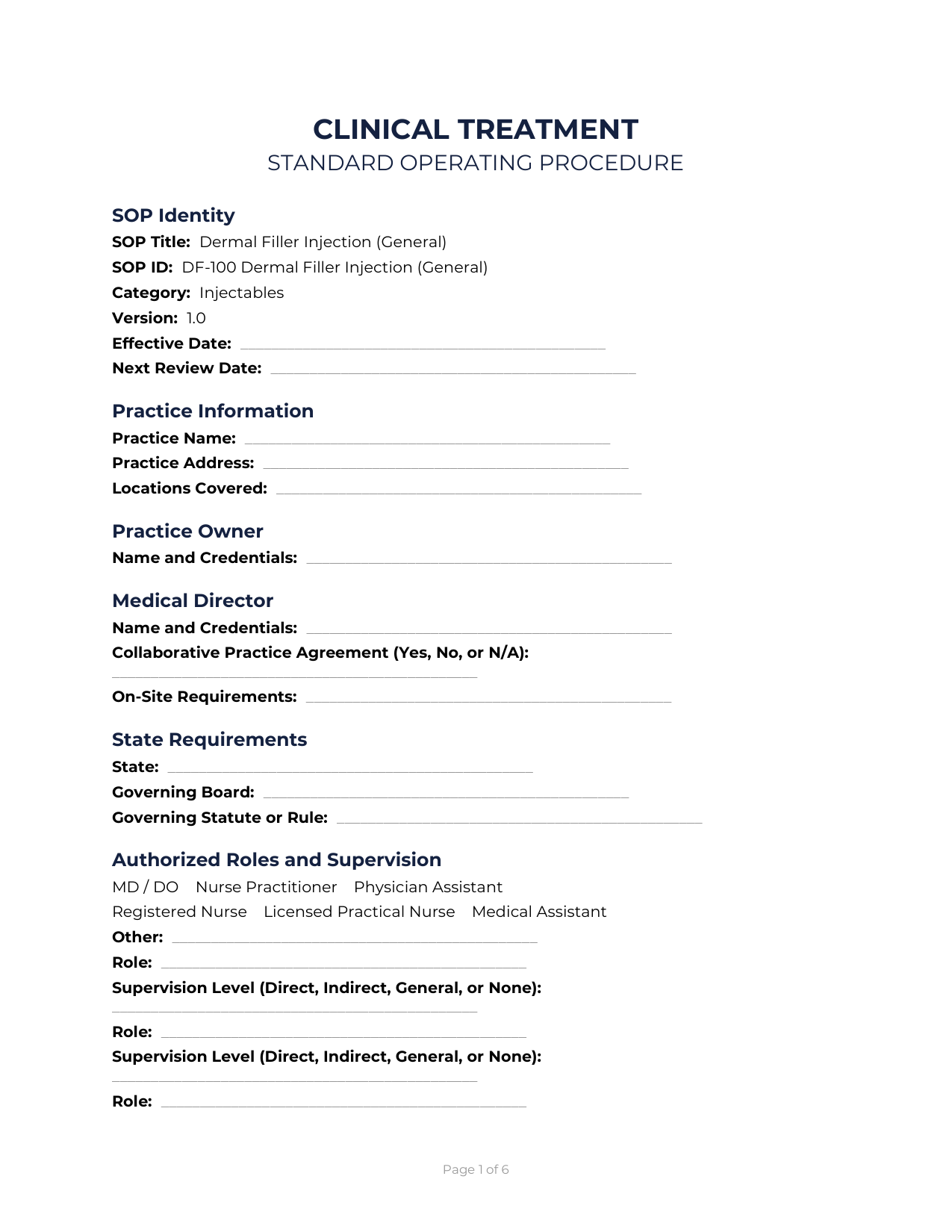 Protocol template — main view
